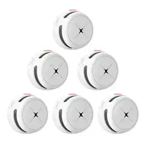 Funkrauchmelder set aegislink rauchmelder 6er set 10 jahres batterie