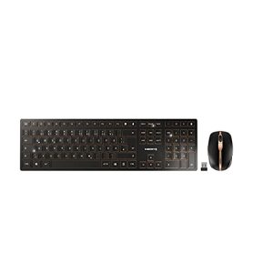 Funktastatur CHERRY DW 9100 SLIM, kabelloses Tastatur- und Maus-Set