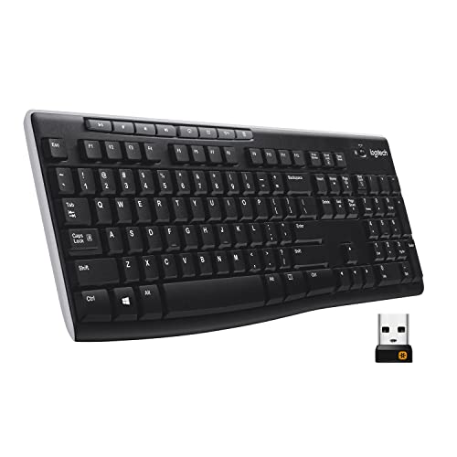 Funktastatur Logitech K270 Kabellose Tastatur für Windows, 2,4 GHz
