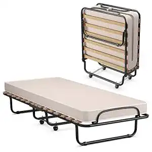 Gaestebetten klappbar costway e29880efb88f 80x190cm gaestebett mit matratze