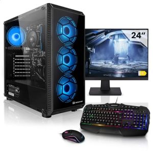 Gaming-PC-Set Megaport Set Komplett PC Gaming PC AMD