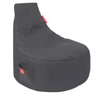 Gaming sitzsack gamewarez alpha grey sitzsack mit rueckenlehne