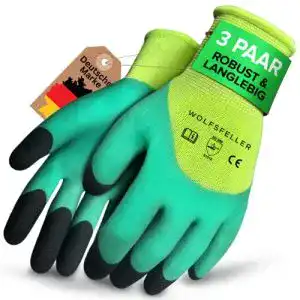 Gartenhandschuhe wolfsfeller 3 paar robuste komfortable