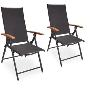 Gartenstuehle brubaker 2er set verona faltstuehle klappbar