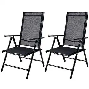 Gartenstuehle casaria gartenstuhl 2er set klappbar aluminium