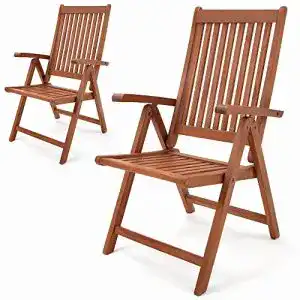 Gartenstuhl holz casaria gartenstuhl hochlehner vanamo 2er set