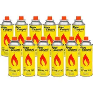 Gaskartusche alpen camping butan 12x400ml n gasflasche fuer gaskocher