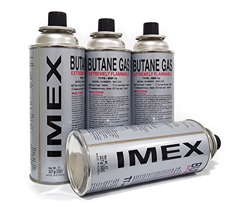 Gaskartusche IMEX 12 Stück, n für Gaskocher, Butan Gas, MSF-1a, 227g