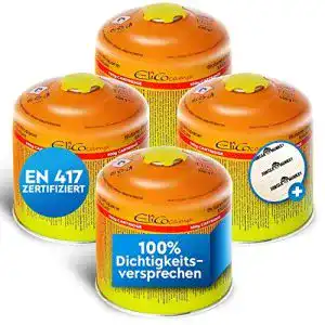 Gaskartusche EliCocamp Propan-Butan 500g für Camping und Notfälle