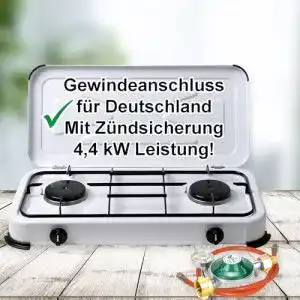 Gaskocher 2 flammig cago campingkocher gaskocher 2 flammig