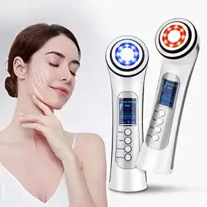 Gesichtsmassagegeraet carer beauty gegen falten 5 in 1 radiofrequenz
