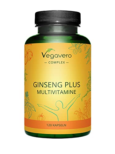 Ginseng-Kapseln Vegavero Panax Ginseng Multivitamin Komplex