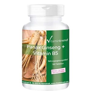 Ginseng-Kapseln Vitamintrend Panax Ginseng + Vitamin B5 - ginseng kapseln vitamintrend panax ginseng vitamin b5