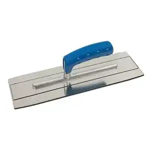 Glaettkelle trebi doppelblatt edelstahl glaettekelle softgriff blau