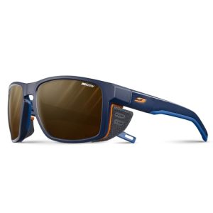 Gletscherbrillen Julbo Unisex Shield Sonnenbrille, Blau/Orange