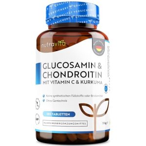 Glucosamin Nutravita & Chondroitin Hochdosiert mit Vitamin C