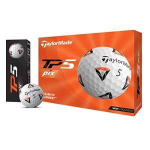 Golfball TaylorMade Unisex TP5 PIX Golfbälle, weiß, Einheitsgröße - golfball taylormade unisex tp5 pix golfbaelle weiss einheitsgroesse