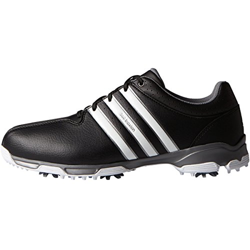 adidas men's 360 traxion wd black golf shoes