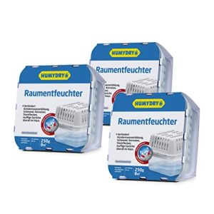 Granulat-Luftentfeuchter HUMYDRY ® Luftentfeuchter 3er-Set Compact