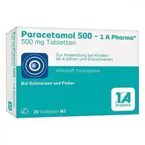Grippemittel 1a pharma paracetamol 500 1 a pharma 500 mg tabletten