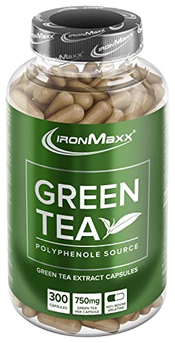 Grüner-Tee-Kapseln IronMaxx Green Tea – 300 Kapseln