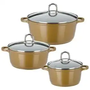 Gsw toepfe gsw 507004 gourmet premium color topf set 3 teilig