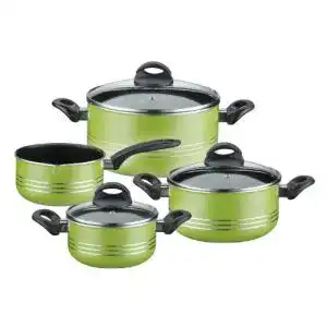 Gsw toepfe gsw 800396 milano topf set 4 teilig gruen aluminium