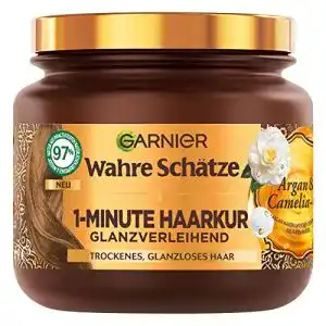 Haarkur garnier wahre schaetze glanzverleihende 1 minute