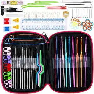 Haekelnadeln anpro set mit 100 pcs stricknadeln zubehoer