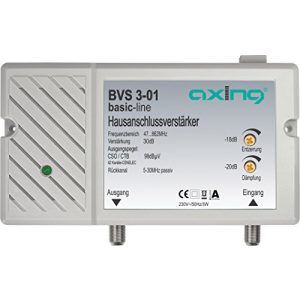 Hausanschlussverstärker AXING BVS 3-01 mit Rückkanal 5-30 MHz - hausanschlussverstaerker axing bvs 3 01 mit rueckkanal 5 30 mhz