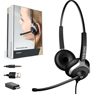 Headset (Büro) GEQUDIO [3in1] Business Headset mit USB-A