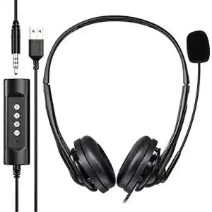 Headset buero newaner pc headset usb headset 3 5mm