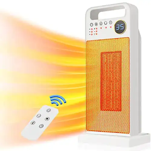 Heizlüfter Aoglenic 2000W mit Thermostat und Fernbedienung