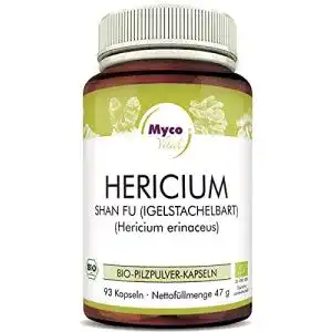Hericium mycovital pulver 93 pilz kapseln je 500mg pulver