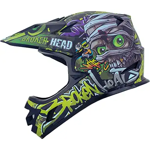 Herren Fahrradhelm Broken Head Headshot für Downhill und MTB