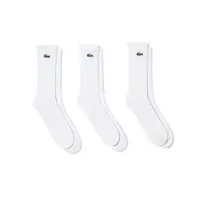Herrensocken lacoste sport unisex ra4182 socken blanc