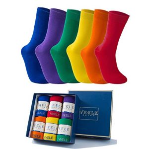 Herrensocken Vkele 6 Paar einfarbige Socken Geschenkpack