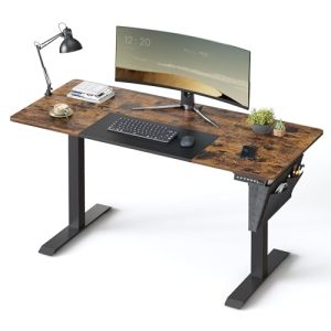 Desk with adjustable height