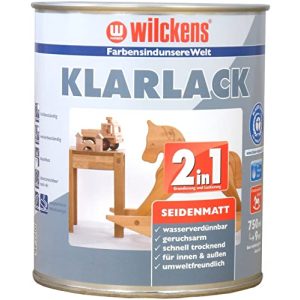 Holzgrundierung Wilckens 2in1 Klarlack seidenmatt, 750 ml - holzgrundierung wilckens 2in1 klarlack seidenmatt 750 ml