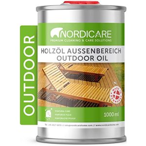Holzöl Nordicare Außenbereich [1L] für Lärche, Eiche, Teak - holzoel nordicare aussenbereich 1l fuer laerche eiche teak
