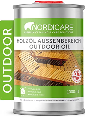 Holzöl Nordicare Außenbereich [1L] für Lärche, Eiche, Teak