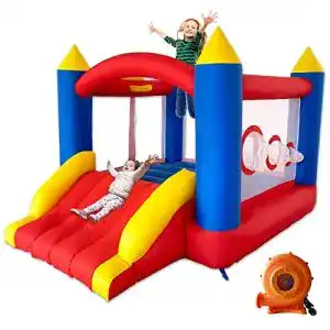 Huepfburg ballsea mit geblaese genaeht aus extra dickem material