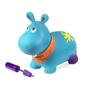 Huepftier b toys hippo mit handpumpe 42cm