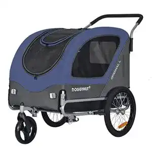 Hundebuggy doggyhut original large fahrradanhaenger 2 in 1