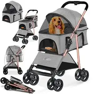 Hundebuggy lovpet hundewagen 2in1 hundebox faltbar