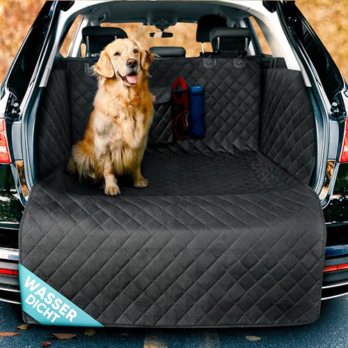 Hundedecke Auto HELDENWERK Kofferraumschutz Hund gesteppt mit Seiten