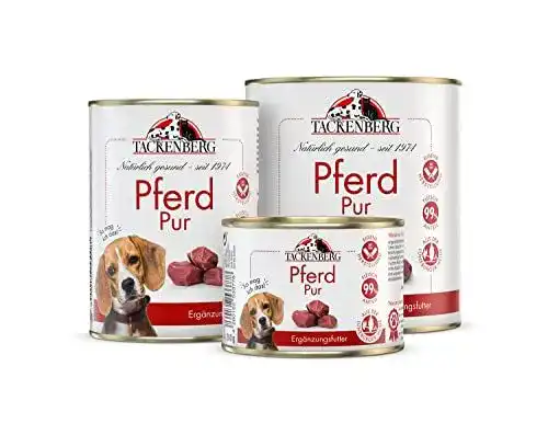 Hundefutter Pferd Pur Tackenberg – Getreidefreies Nassfutter in Dose