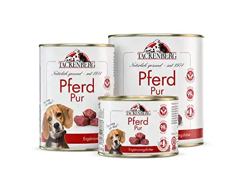 Hundefutter Pferd Pur Tackenberg – Getreidefreies Nassfutter in Dose
