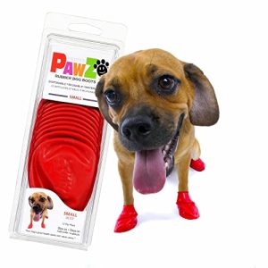 Hundeschuhe PAWZ Durable All Weather Dog Boots, Red, Small
