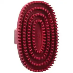 Hundestriegel lesalon essentials gummistriegel mit 3 zahnkraenzen